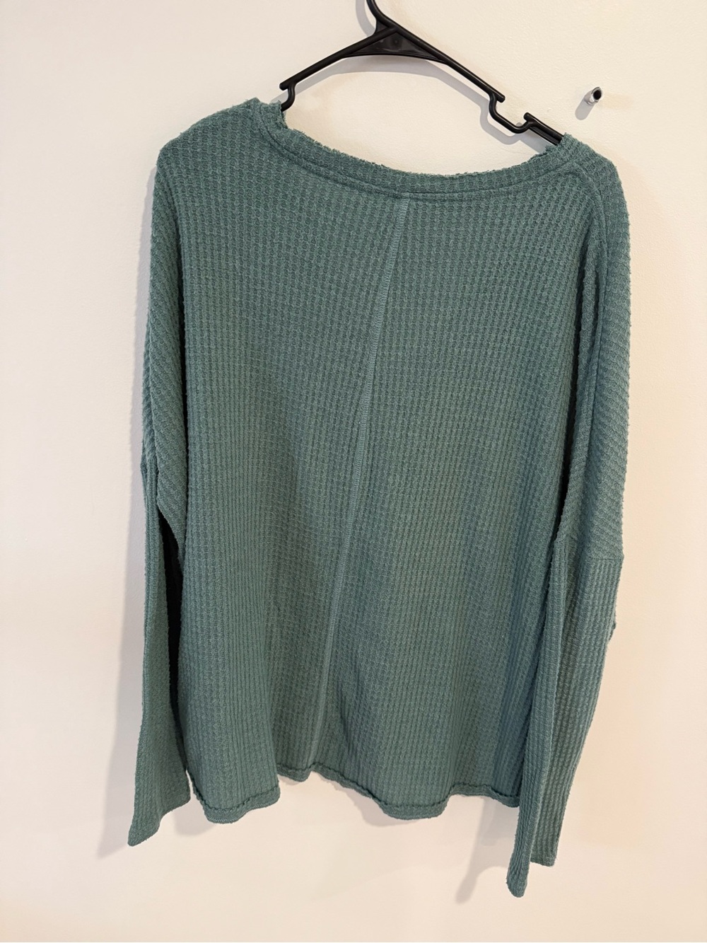 Urban Outfitters Green Waffle-Knit Button Cardigan - Picture 3 of 3